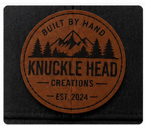 Built By Hand Leather Patch Trucker Hat.